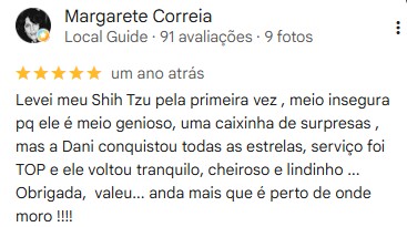 Avaliação Google de Margarete Correia sobre a NAVE Adhemar de Barros